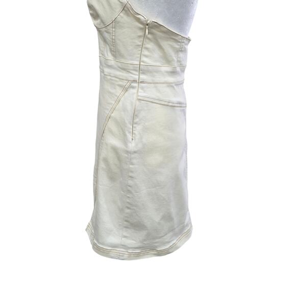 Urban Outfitters Jenny Halter Mini Dress Medium Denim Bustier‎ Cargo Utility Y2K - Picture 7 of 13